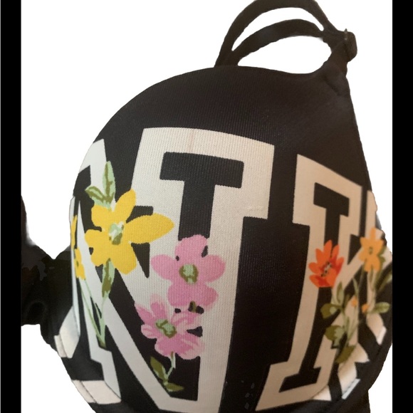 Pink by Victoria Secret Wear Everywhere T Shirt Bra Underwire Convertible 32C - Picture 3 of 6